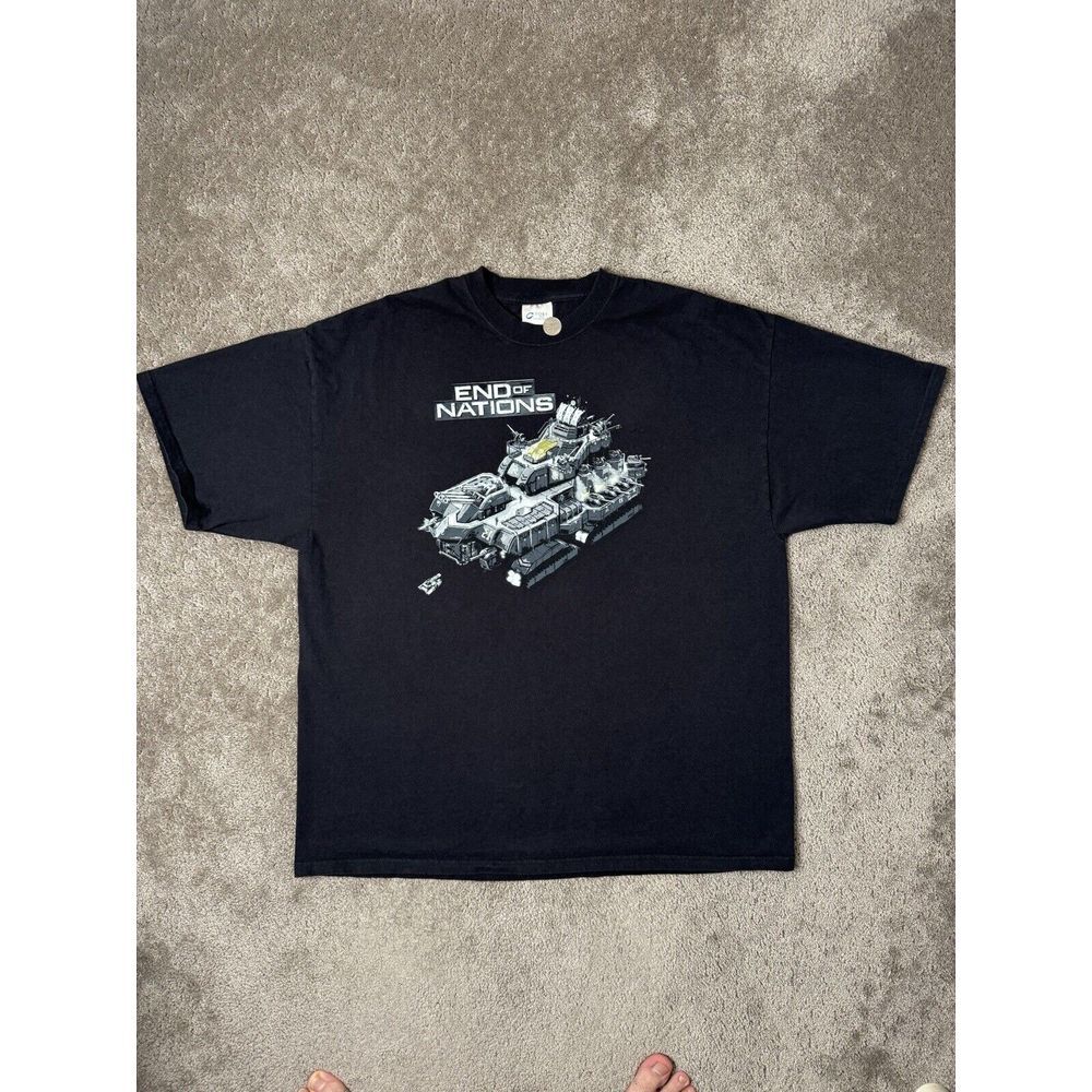 Vintage‎ men's T-shirt End of Nations Port & Co. Video Game XXL Graphic